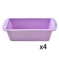 Axyaa Silicone Rectangular Candy Toast Mould 4Pcs - DIY Cake Baking Tools