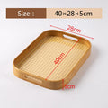 Axyaa Bamboo Cotton Tray: Portable Tea Set for Home, Hotel and Restaurant