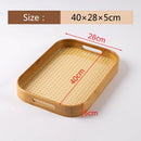 Axyaa Bamboo Cotton Tray: Portable Tea Set for Home, Hotel and Restaurant
