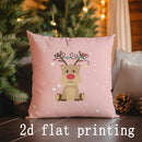 Axyaa Merry Christmas Pillows with Festive Designs for Sofa, Bedroom, Car