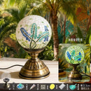 Axyaa Mosaic Flower Light Material Package Handmade Table Lamp