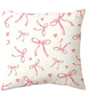 Axyaa Pink Bow Cherry Pillowcase: Soft, Sofa Cushion Cover for Stylish Comfort