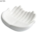 Axyaa Buddha Hand Ceramic Plate Double Layer Dessert Snack Dish Molecular Cuisine Tableware