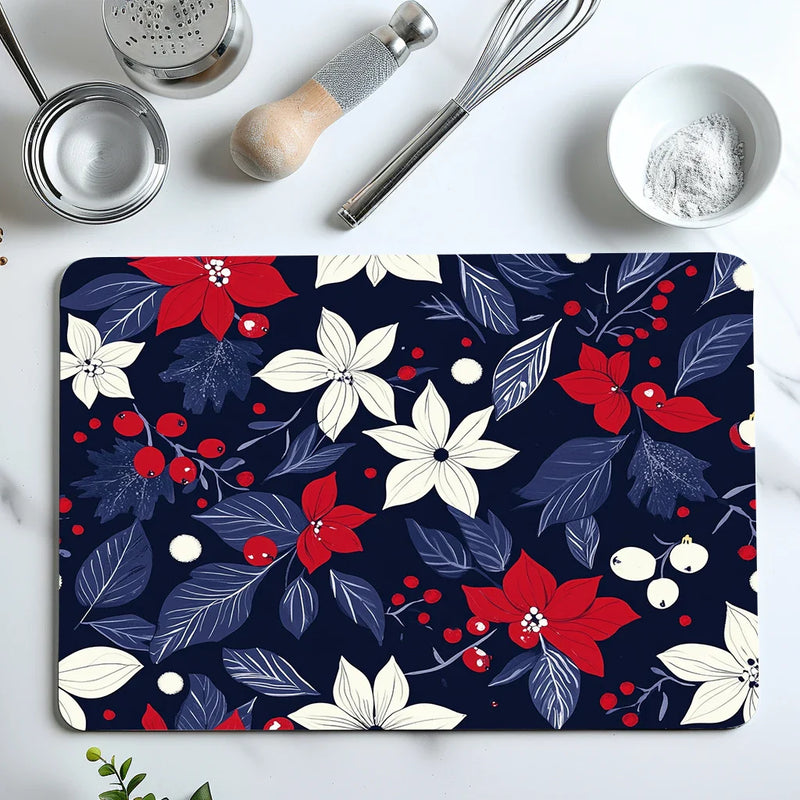 Axyaa Christmas Coffee Table Drain Pad: Absorbent & Anti-Slip Square Mat