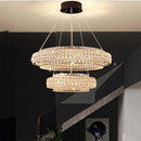 Axyaa Crystal Chandelier Pendant Light for Living Room Dining Room Ceiling