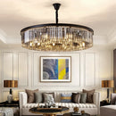 Axyaa Modern Crystal Chandelier Ceiling Light Luxe Home Decor Fixture