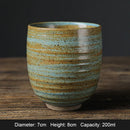 Axyaa Handmade Glaze Coffee Mug, Large Ceramic Tea Cup, Creative Two-tone Espresso