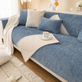 Axyaa Corduroy Sofa Cushion Plush Couch Cover Non-Slip Protector Set