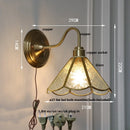 Axyaa Vintage Copper Glass Wall Lights for Bedroom and Kitchen