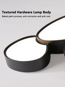 Axyaa Nordic LED Ceiling Lamp Cobblestone Black Ceiling Light for Living Room Bedroom