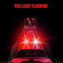 Axya Rechargeable LED Flashlight with Red Light Camping Work Light, Waterproof Searchlight