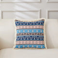 Axyaa Retro Cotton & Linen Throw Pillowcase 45x45 - Yarn-Dyed Jacquard Cover
