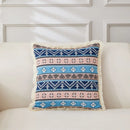 Axyaa Retro Cotton & Linen Throw Pillowcase 45x45 - Yarn-Dyed Jacquard Cover