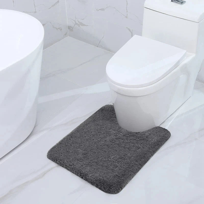 Axyaa Shaggy Bath Mat Soft Plush Non-Slip Absorbent Washable Carpet