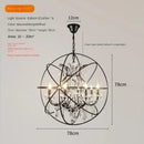 Axyaa Crystal Birdcage LED Pendant Chandelier for Home Decor