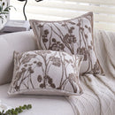 Axyaa Vintage Floral Jacquard Cushion Cover 45x45 Soft Nordic Throw Pillow Case