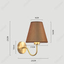 Axyaa LED Retro Fabric Wall Lamp for Bedroom and Living Room Décor