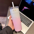 Axyaa Gradient Stainless Steel Thermos Straw Cup 500ML