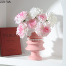 Axyaa Christmas Tree Ceramic Vase: Creative Xmas Table Decor, Floral Arrangement Aesthetic