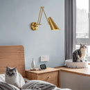 Axyaa Adjustable Telescopic LED Wall Lamp Swing Arm Sconce Bedside Light