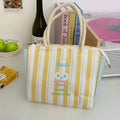Axyaa Kawaii Cat Insulated Lunch Box Bag for Women Girls, Portable Bento Pouch