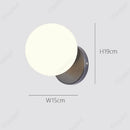 Axyaa Spherical Glass Wall Lamp for Bedroom, Living Room, and Corridor Lighting