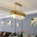 Axyaa Luxury Crystal Ceiling Chandelier - Elegant Pendant Lighting for Home Decor