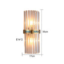 Modern Glass Rod Wall Lamp with LED Lighting for Home Decor by Axyaa