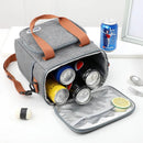 Axyaa Large Lunch Bag: Waterproof Nylon, Picnic Shoulder Tote for Food Storage