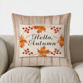 Axyaa Fall Leaves Decorative Pillow Cover for Sofa, Bedroom, Car