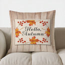 Axyaa Fall Leaves Decorative Pillow Cover for Sofa, Bedroom, Car