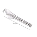 Axyaa Stainless Steel Food Tongs: Multifunctional Hollow Out Grill Clip for Home Kitchen
