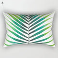 Tropical Green Plant Decor Throw Pillow Cover by Axyaa for Modern Bohemian Style