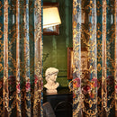 Axyaa Neoclassical Gauze Sheer Embroidered Tulle Curtains