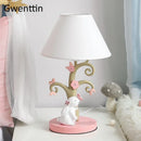 Axyaa Cartoon Rabbit LED Table Lamp for Kids' Bedroom Décor