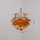 Axyaa Nordic Chiba Chandelier LED Pendant Light, Postmodern Aluminum Design