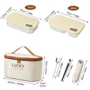 Axyaa Stainless Steel Kids Lunch Box - Leakproof & Reusable Bento Box