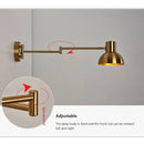 Axyaa Swivel Arm Wall Lamp - Modern Luxury Bedroom Bedside Lighting