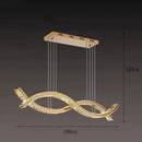 Axyaa Modern Crystal Chandelier for Kitchen Dining Teahouse Living Room Lighting