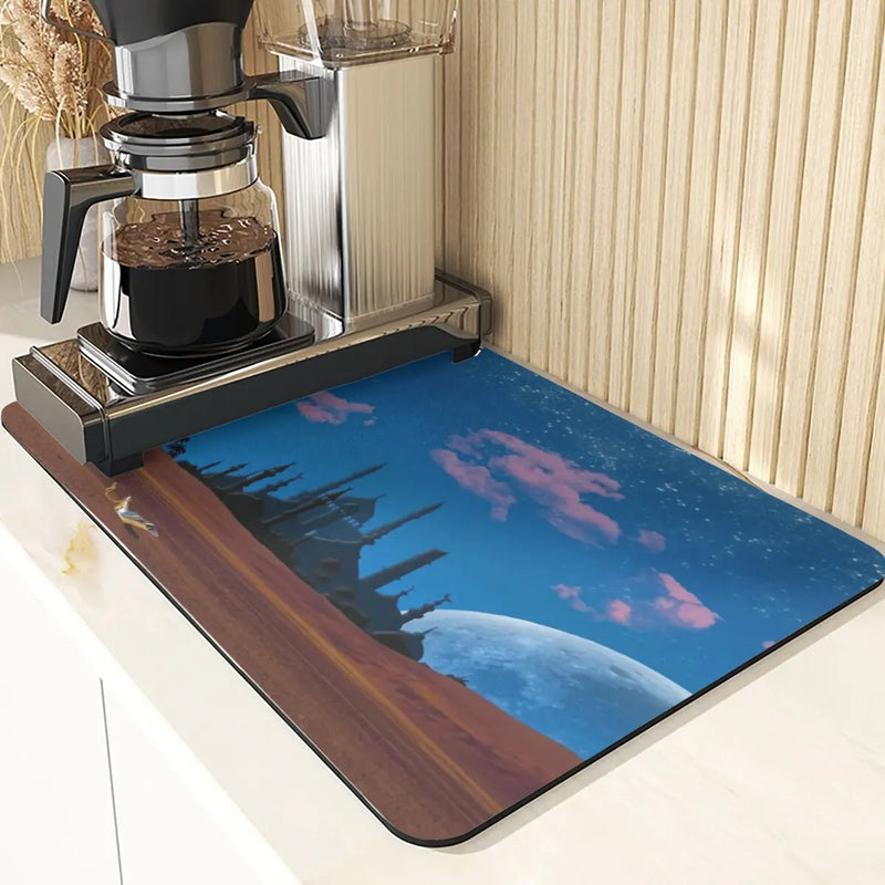 Axyaa Silicone Placemat Dish Table Mats Architecture Printing