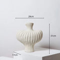 Axyaa Fringe Vase: Irregular Heterophore Floral Arrangement Porcelain Ornament