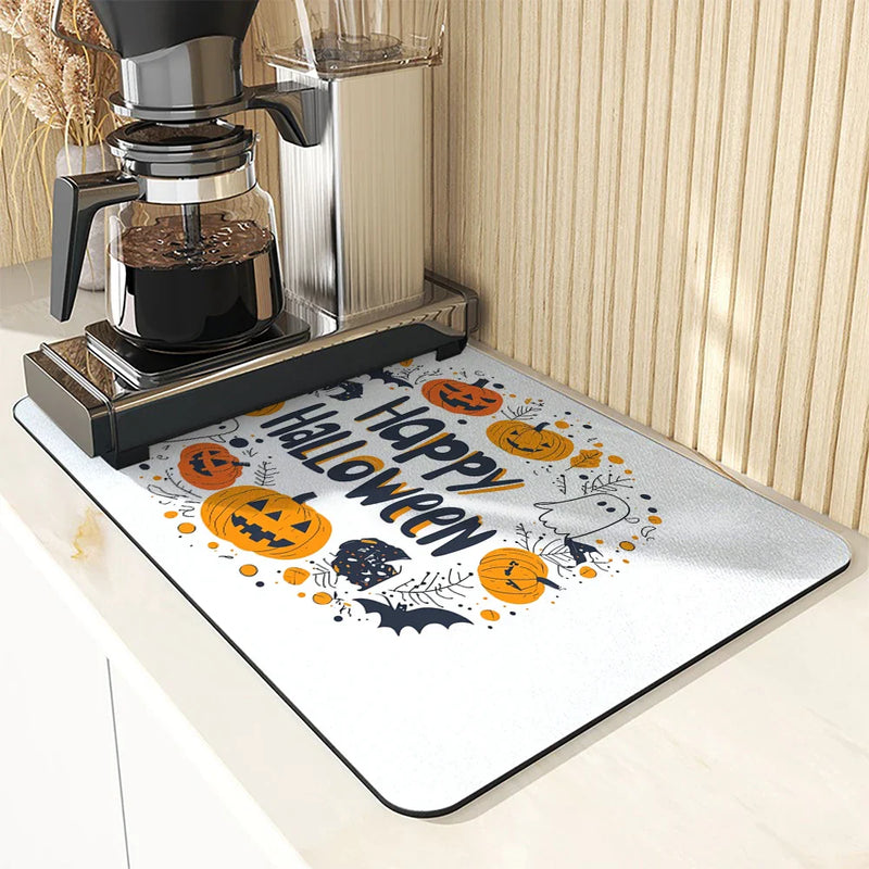 Axyaa Halloween Head Ghost Draining Mat
