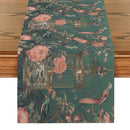 Axyaa Birdcage Floral Table Runner for Elegant Home and Wedding Decor