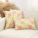 Axyaa Jacquard Flower Throw Pillowcase - Home Decor Sofa Cushion Covers