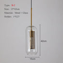 Axyaa Glass Chandelier Pendant Light for Kitchen Coffee Bar Dining