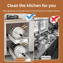 Axyaa Pot Lid Holder Slide Out Organizer for Kitchen Pots, Pans & Dishes