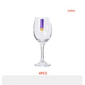 Axyaa 320ml Crystal Red Wine Glass Set for Family Party Home Champagne Glass