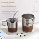 Axyaa Stainless Steel Beer Mug 300ml Camping Coffee Cup Custom Logo