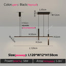 Axyaa Modern LED Linear Chandelier for Dining Room, Kitchen, Bar