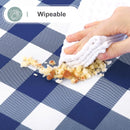 Axyaa Waterproof Flannel Table Cloth for Outdoor Picnic and Camping, 60*120 Grey